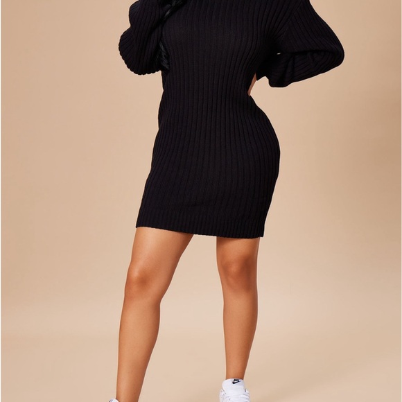 Turtle neck sweater dress - Picture 4 of 5